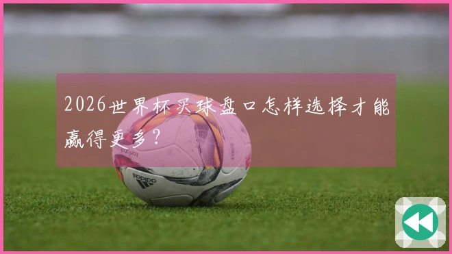 2026世界杯买球盘口怎样选择才能赢得更多？